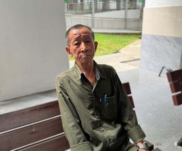 Mr Khoo: “As long as I have my meals and can pay my bills, I’m thankful.”